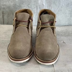 THOMAS & VINE Men's Taupe Keegan Round-Toe Lace-Up Chukka Boots SZ 10.5